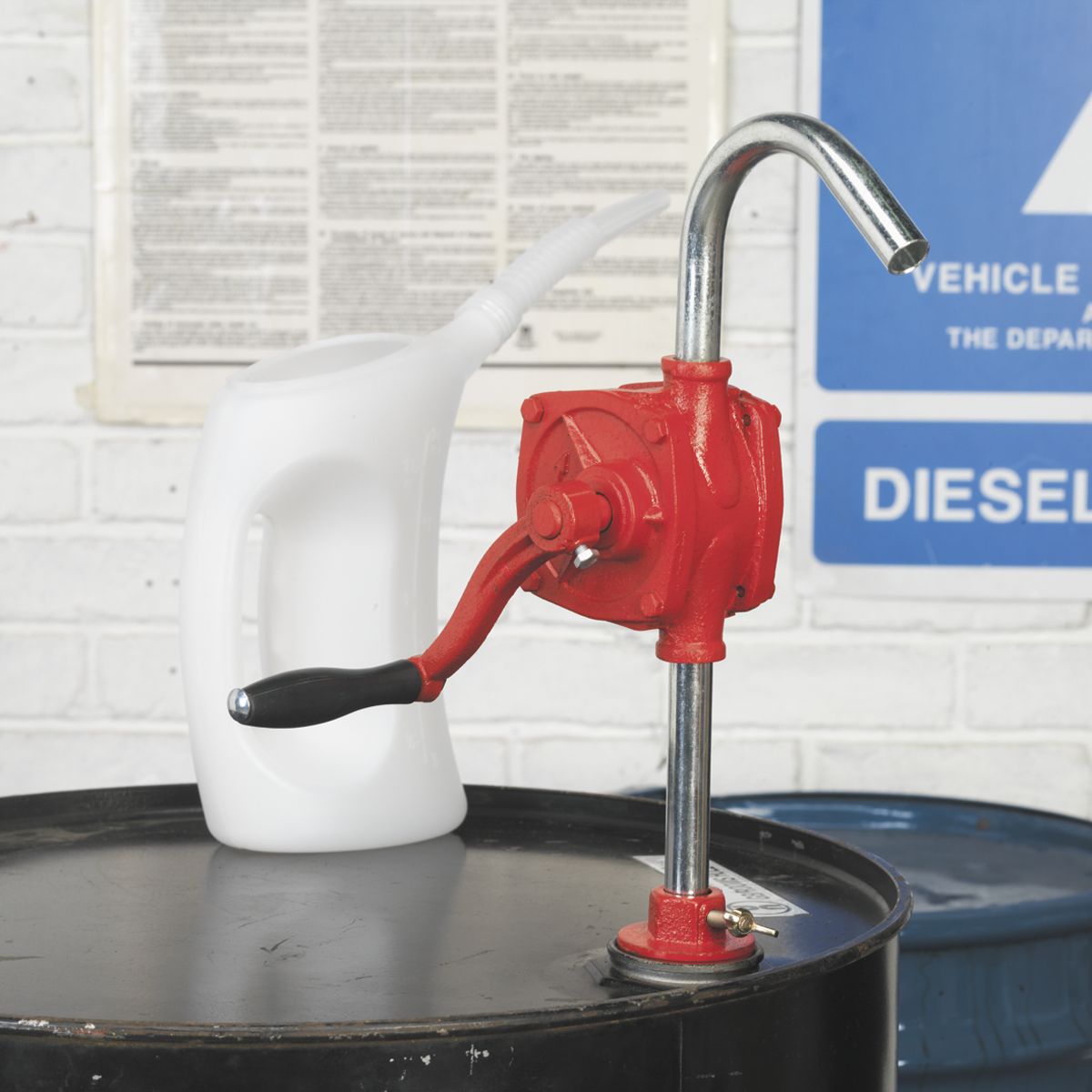 Sealey Rotary Oil Drum Pump 0.2L/Revolution - Image 4