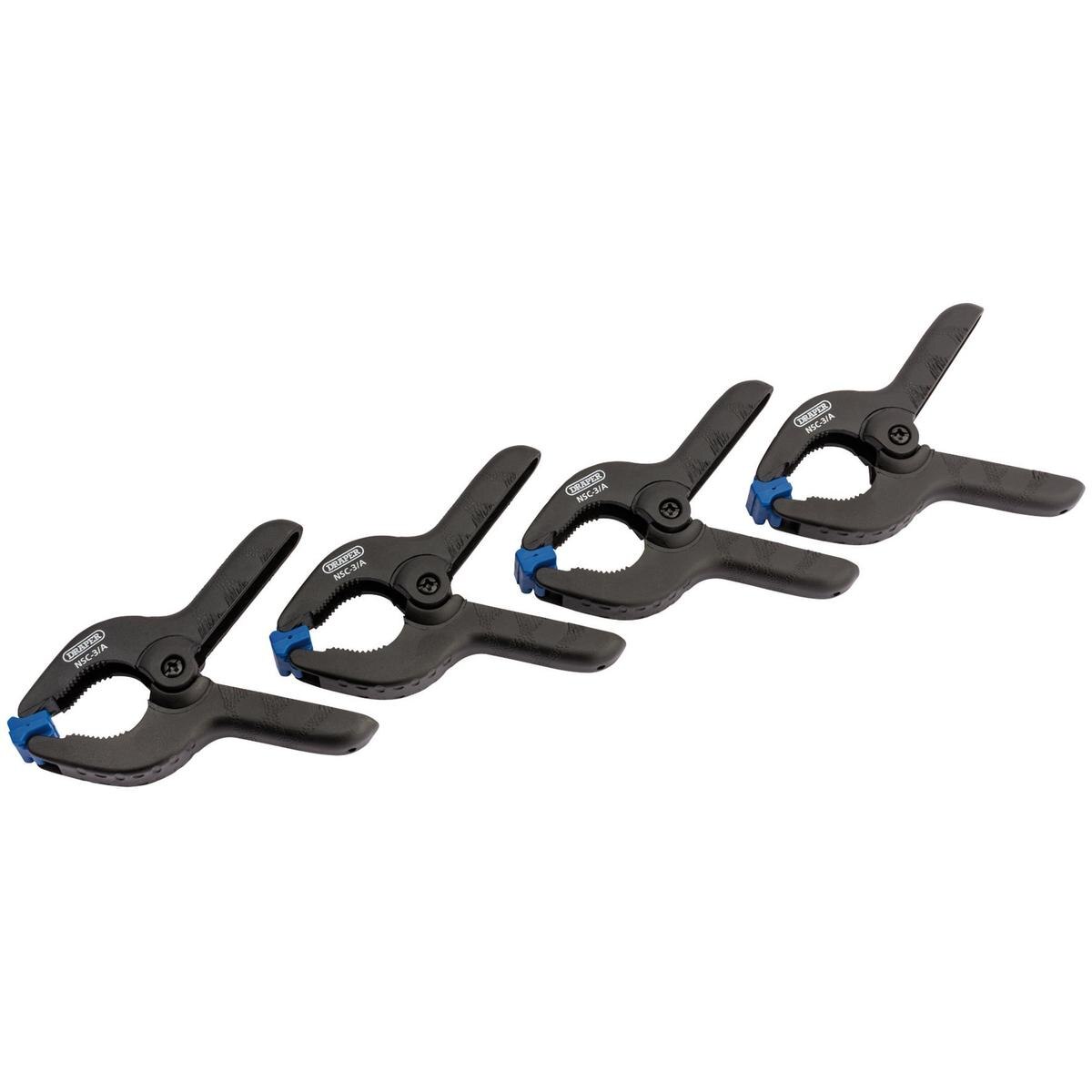 Draper Spring Clamp Set, 40mm Capacity (4 Piece) - Image 1