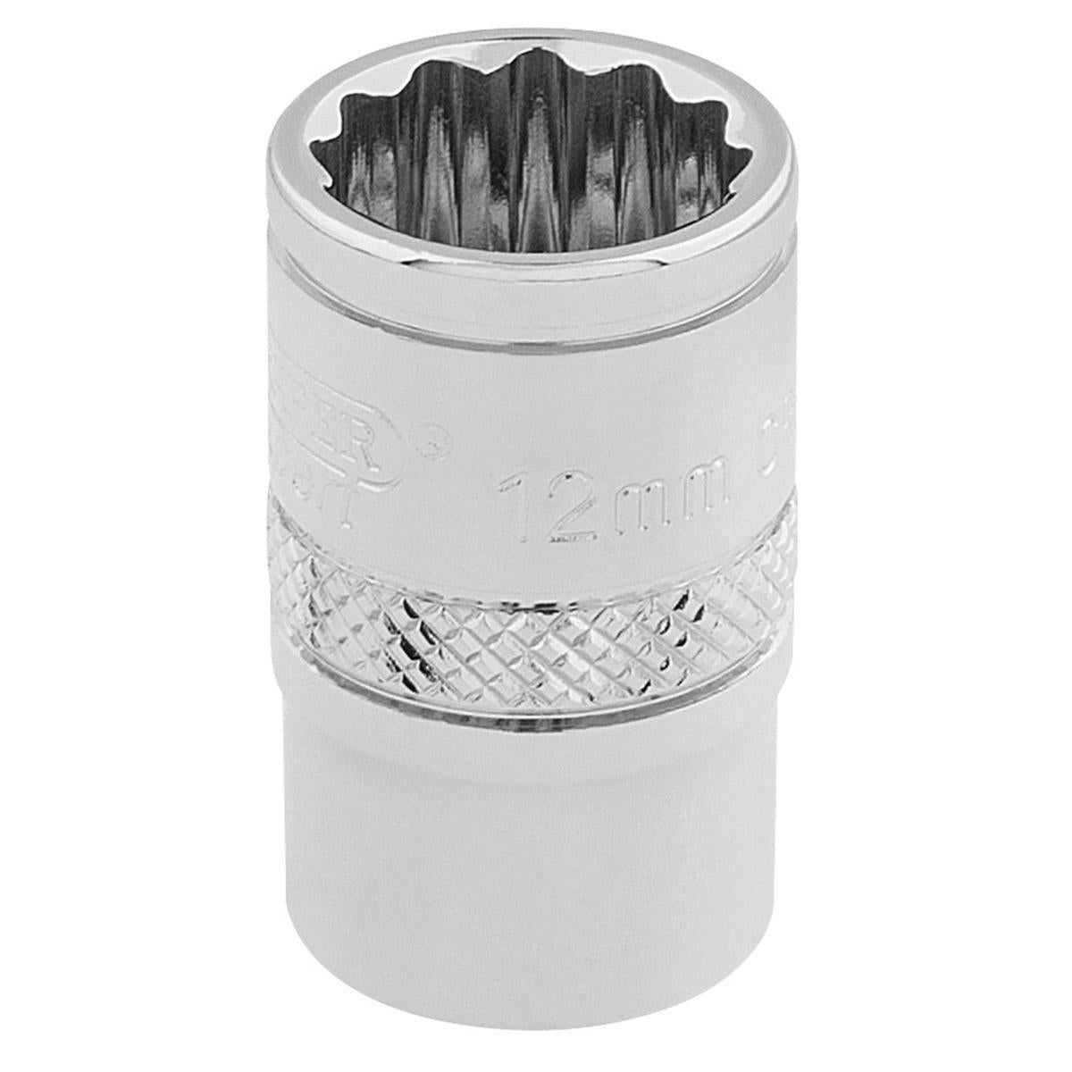 Draper HI-TORQ 12 Point Socket, 3/8" Sq. Dr., 12mm - Image 1