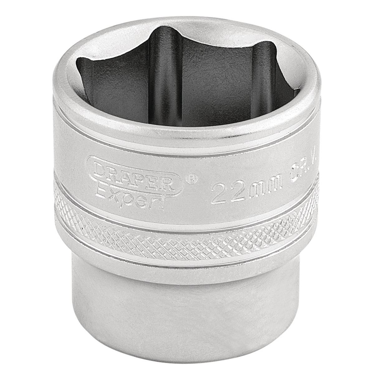 Draper 6 Point Metric Socket, 3/8" Sq. Dr., 22mm - Image 1