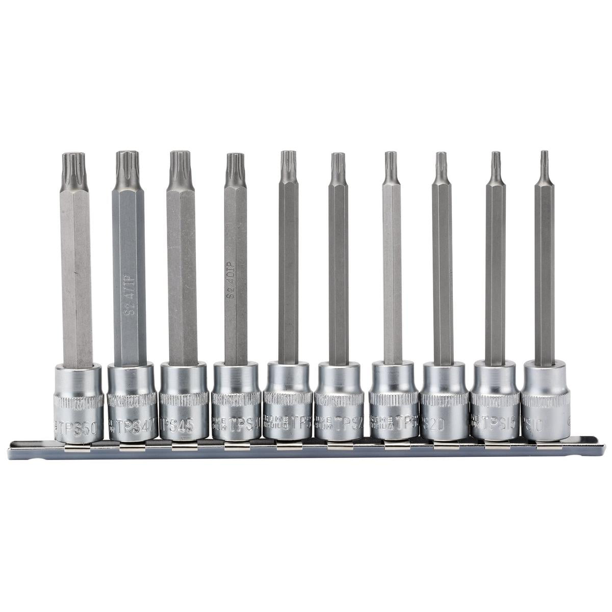 Draper TX-STAR Plus Socket Bit Set, 3/8" Sq. Dr., 100mm (10 Piece) - Image 1
