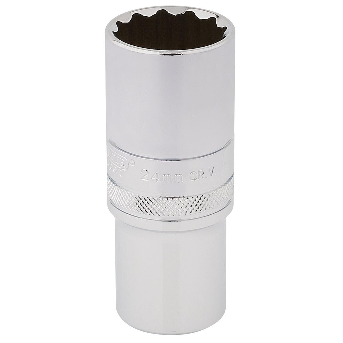 Draper HI-TORQ 12 Point Deep Socket, 1/2" Sq. Dr., 24mm - Image 1