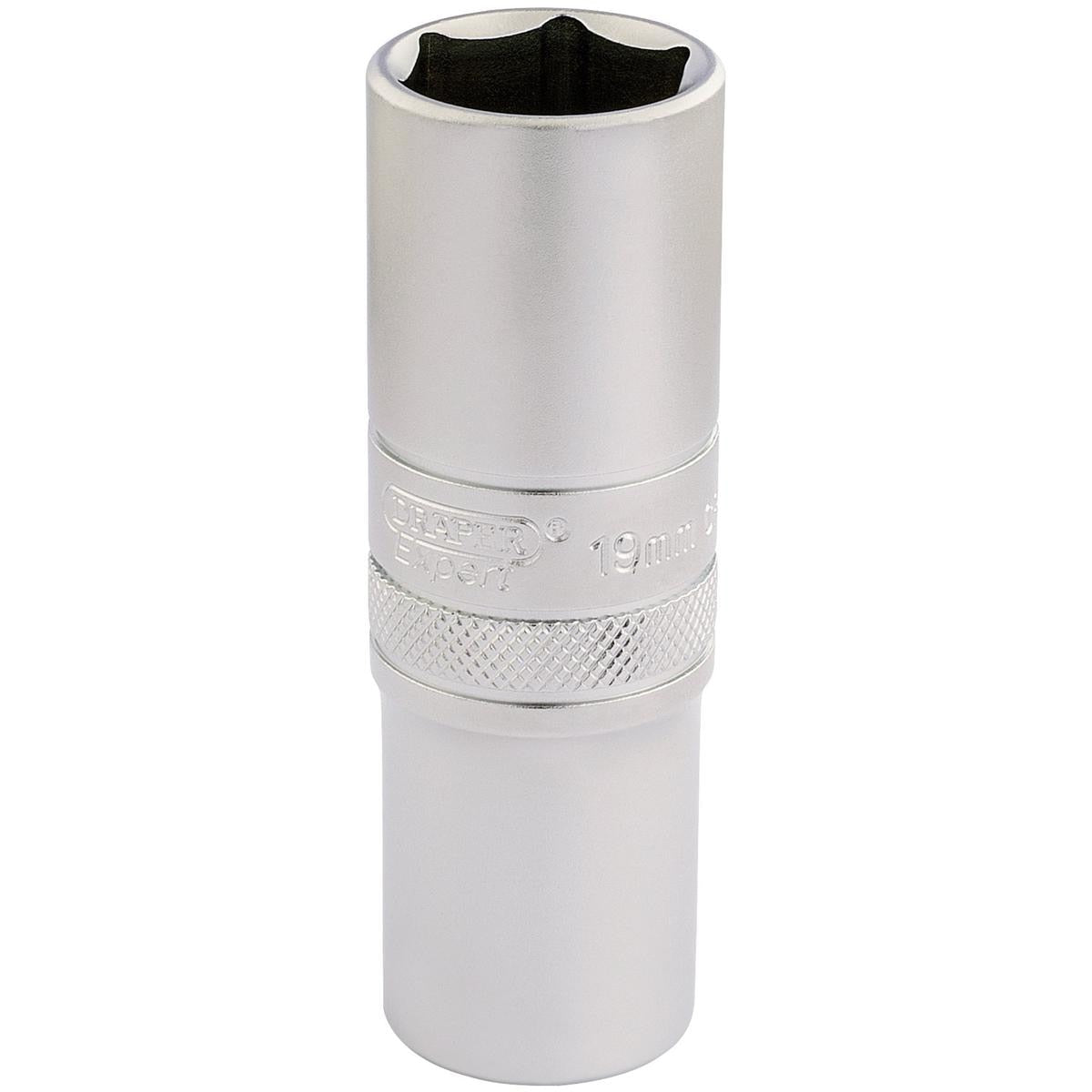 Draper 6 Point Metric Deep Socket, 1/2" Sq. Dr., 19mm - Image 1