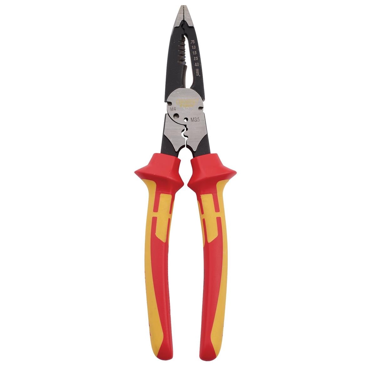 Draper XP1000 VDE Multi-Purpose Pliers, 225mm - Image 1