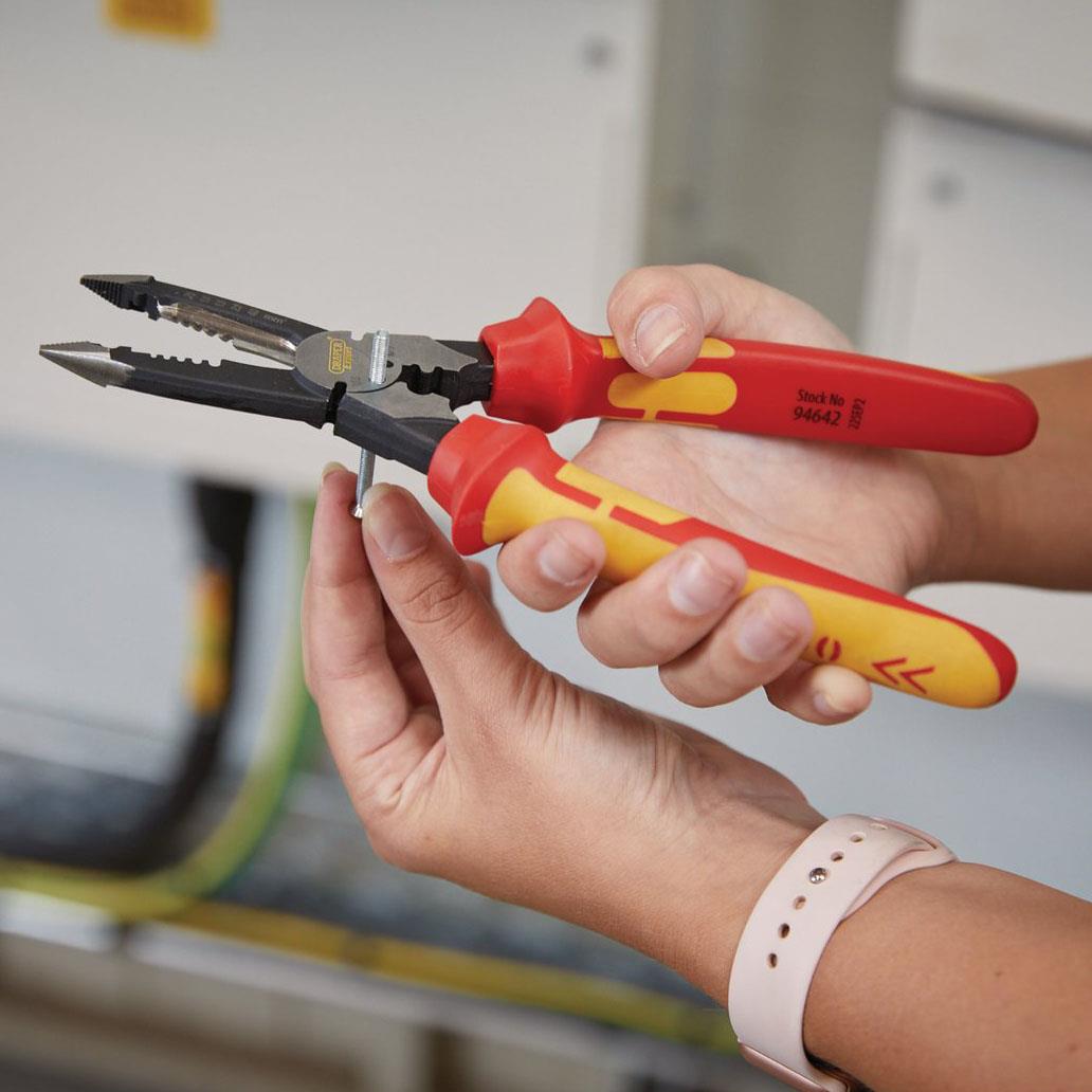 Draper XP1000 VDE Multi-Purpose Pliers, 225mm - Image 6