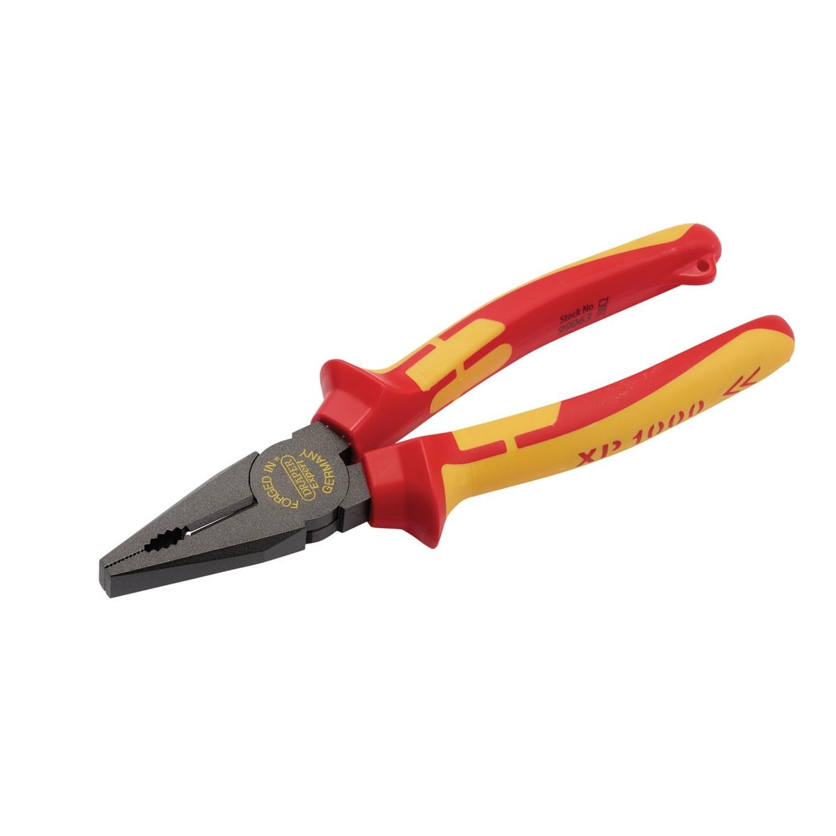 Draper XP1000 VDE Combination Pliers, 200mm, Tethered - Image 1