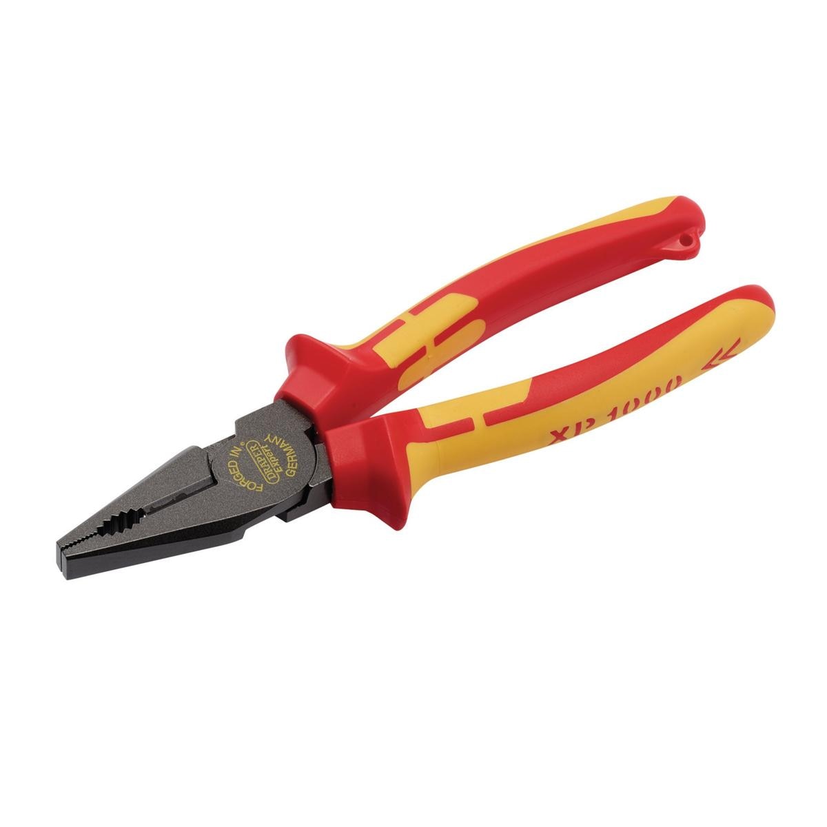 Draper XP1000 VDE Hi-Leverage Combination Pliers, 200mm, Tethered - Image 1