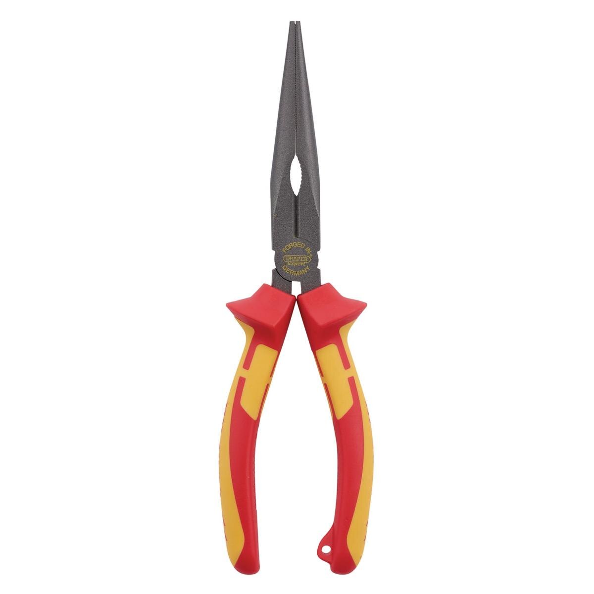 Draper XP1000 VDE Long Nose Pliers, 200mm, Tethered - Image 2