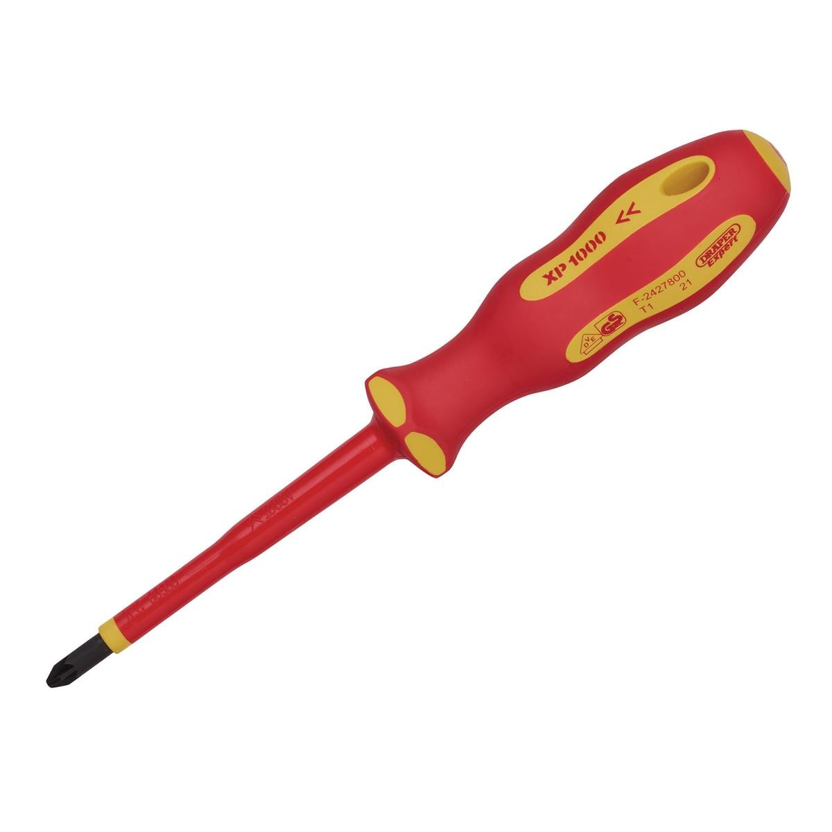 Draper XP1000 VDE PZ Type Screwdriver, No.2 x 100mm - Image 1