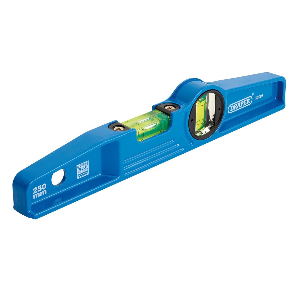 Draper Cast Boat Level, 250mm, Blue - Image 1