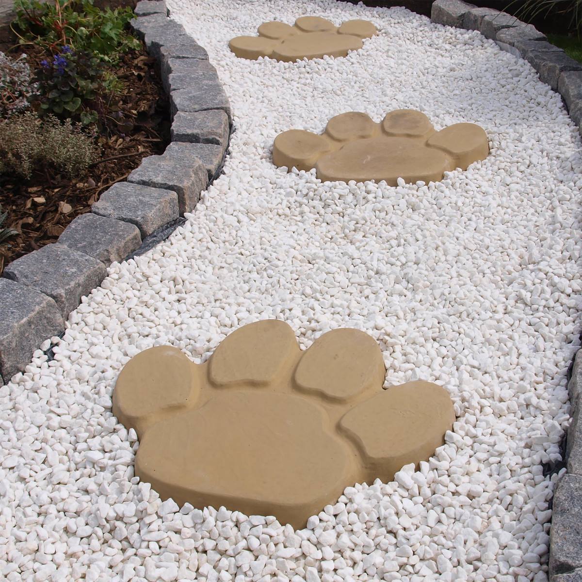 Deco-Pak Animal Paw Stepping Stone - Buff Gold - Image 3