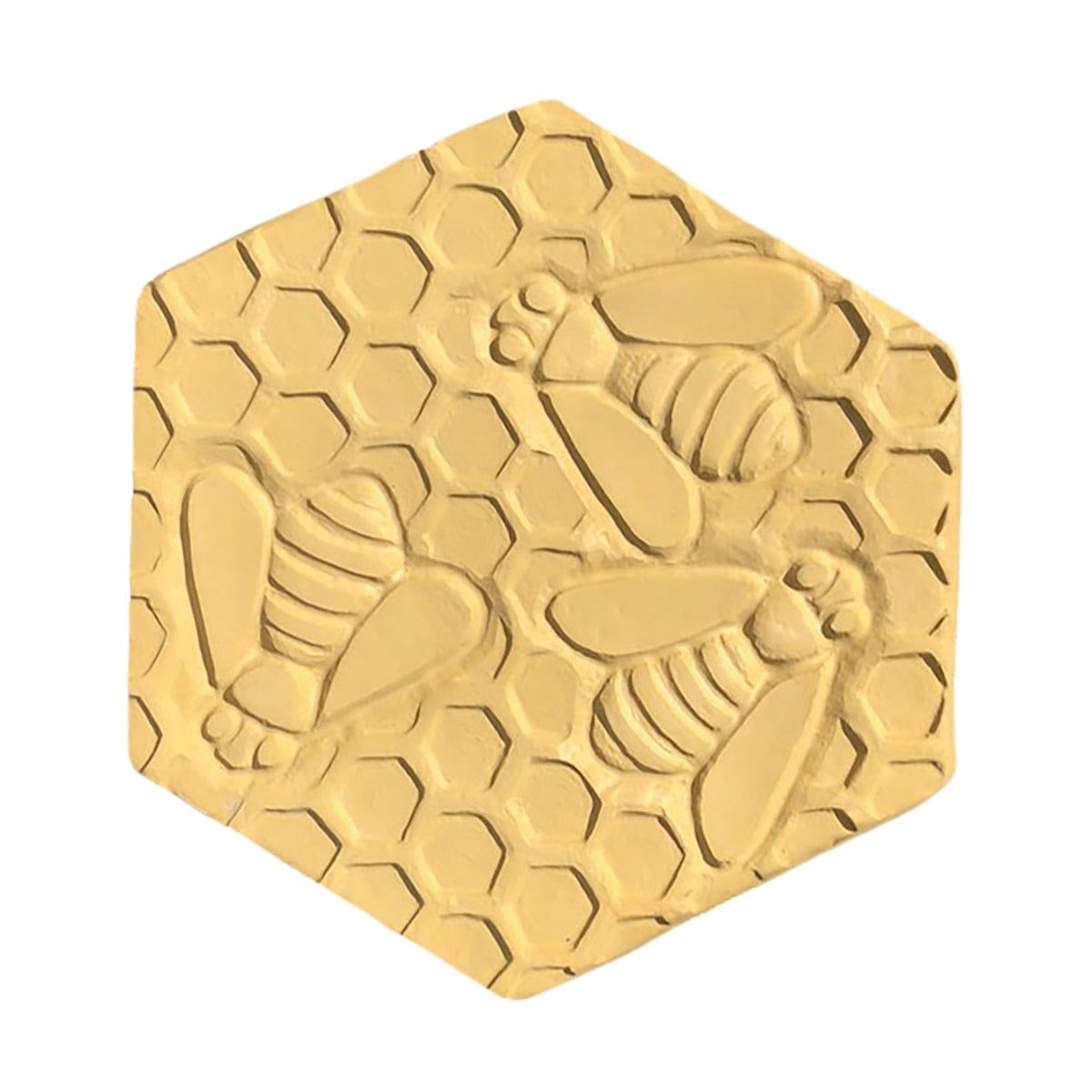 Deco-Pak Hexagon Bee Stepping Stone - Honey - Image 1
