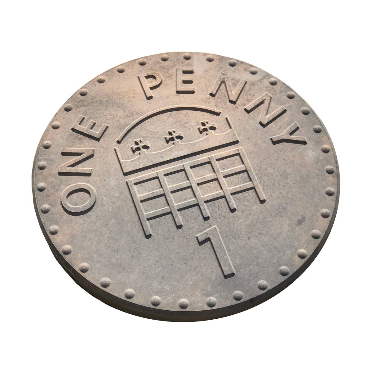 Deco-Pak Penny Coin Stepping Stone - Buff Gold - Image 1