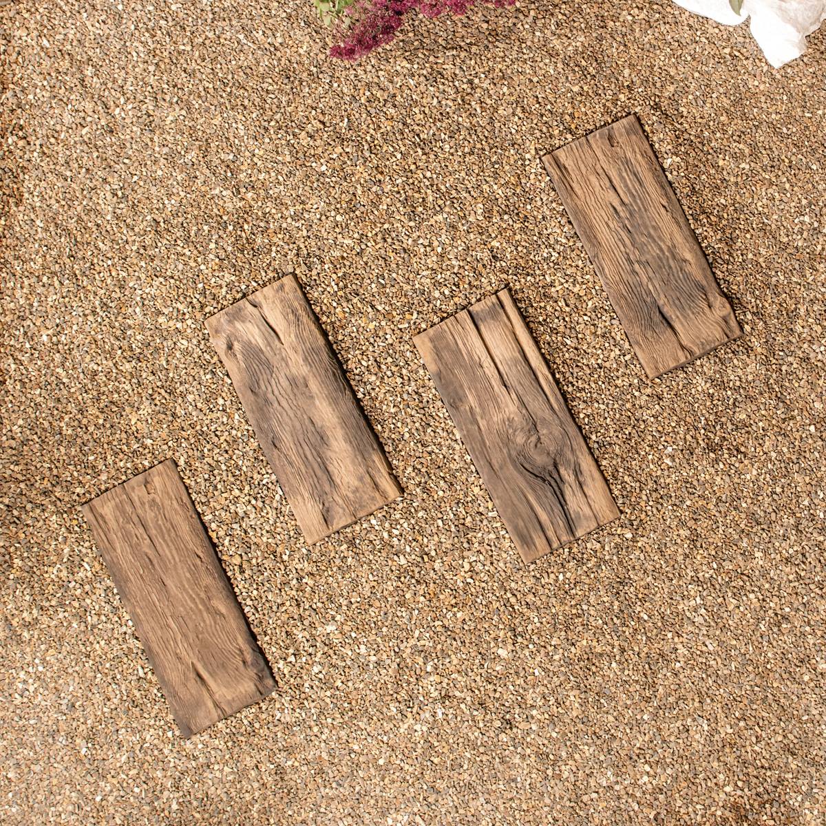 Deco-Pak Rustic Sleeper Stepping Stone - Brown - Image 4