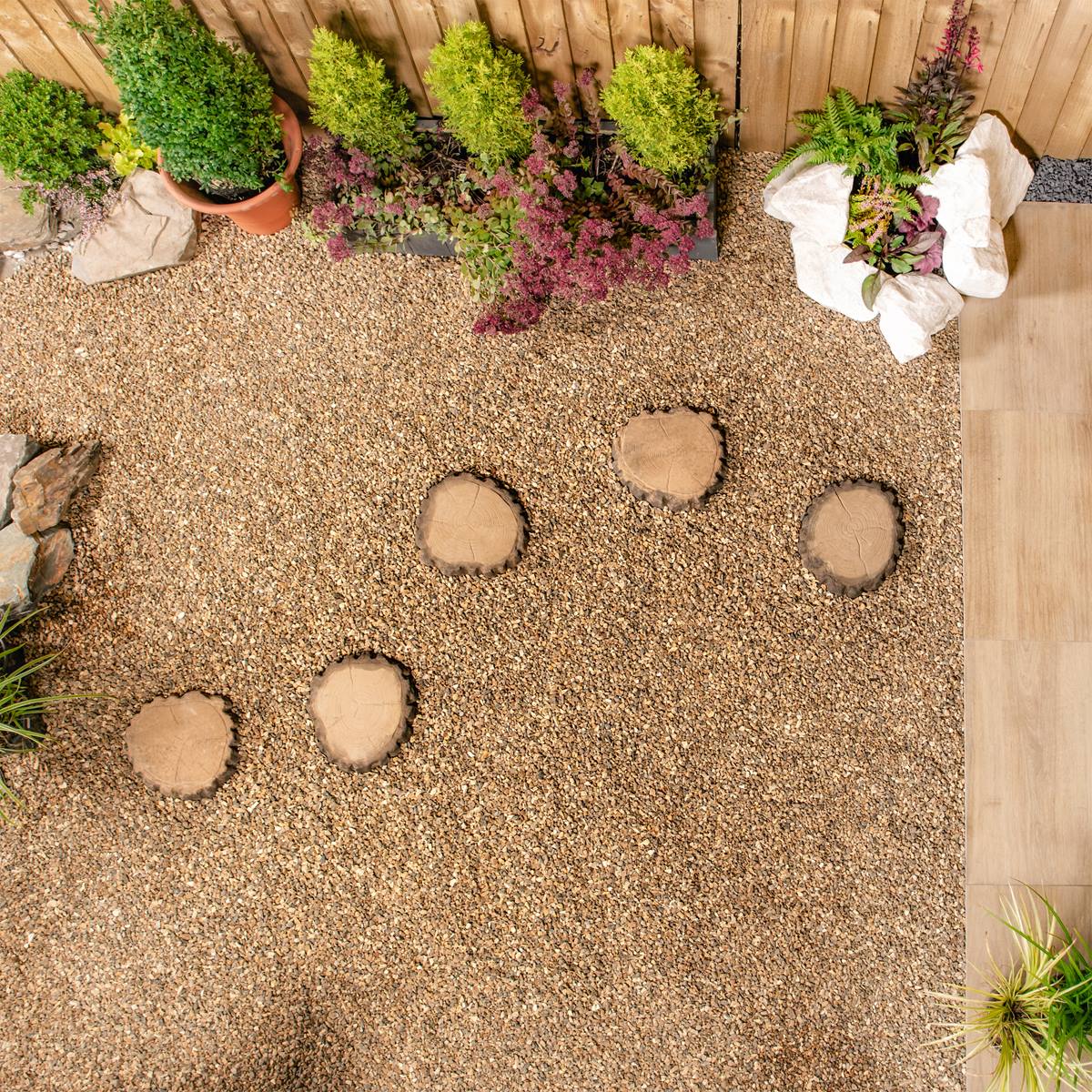 Deco-Pak Timber Log Stepping Stone - Brown - Image 4