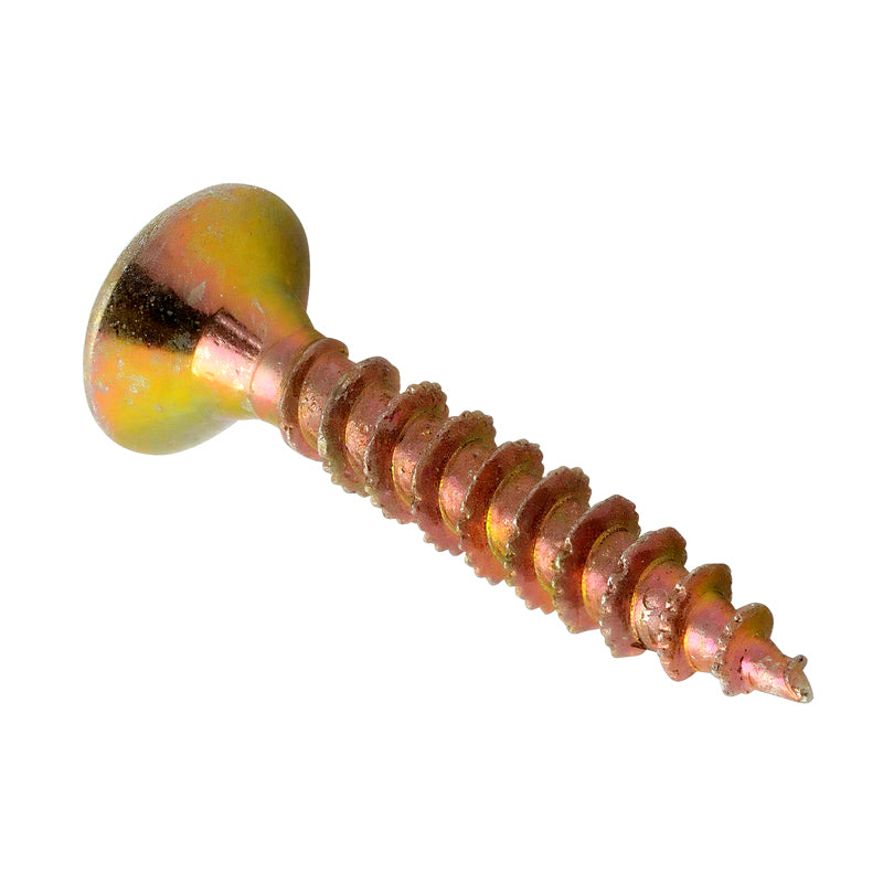 Forgefix Spectre PZ Compatible Wood Screw CSK ZYP 3.5 x 25mm Box 200 - FORSPE3525Y