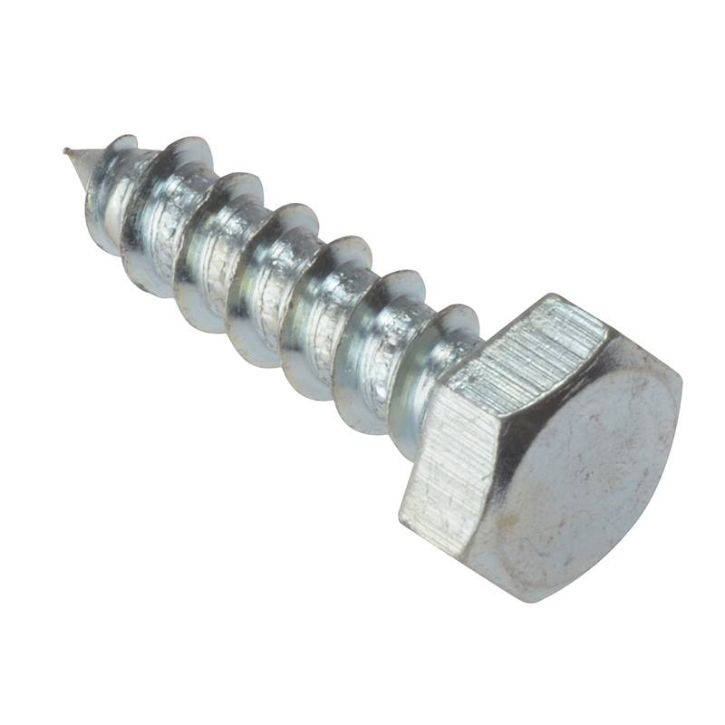 Forgefix Coach Screw Hexagon Head Single Thread ZP M6 x 50mm Bag 10 - FORCS650G - Image 1