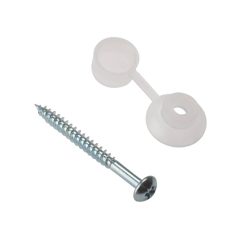 Forgefix Corrugated Roofing Screw Round Head Pozi ZP 5mm x 50mm Bag 10 - FORCRSCM - Image 1