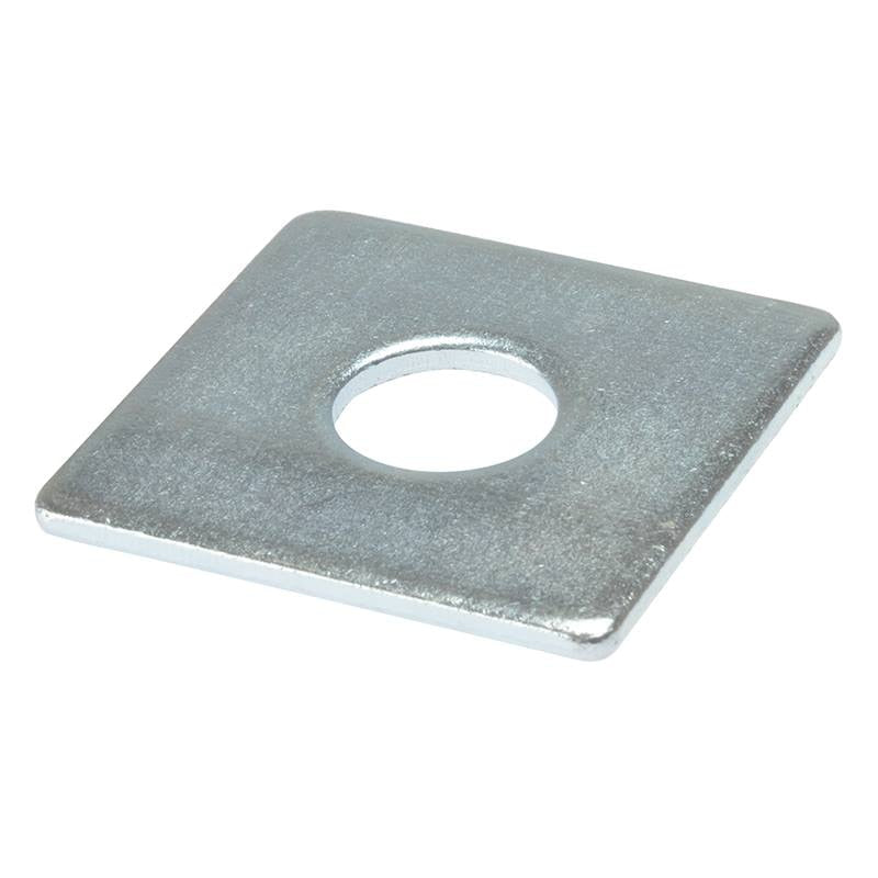 Forgefix Square Plate Washer ZP 50 x 50 x 10mm Bag 10 - FORSQPL5010M - Image 1