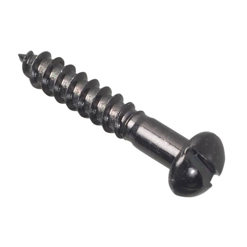 Forgefix Wood Screw Slotted Round Head ST Black Japanned 1in x 8 Forge Pack 20 - FORFPR18J - Image 4