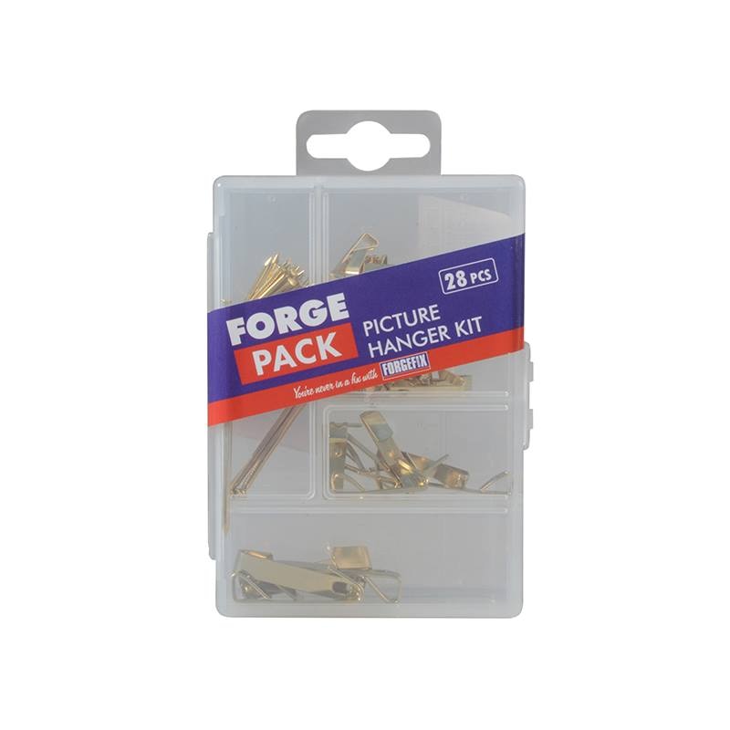 Forgefix Picture Hook Kit ForgePack, 28 Piece - FORFPPICTSET - Image 1
