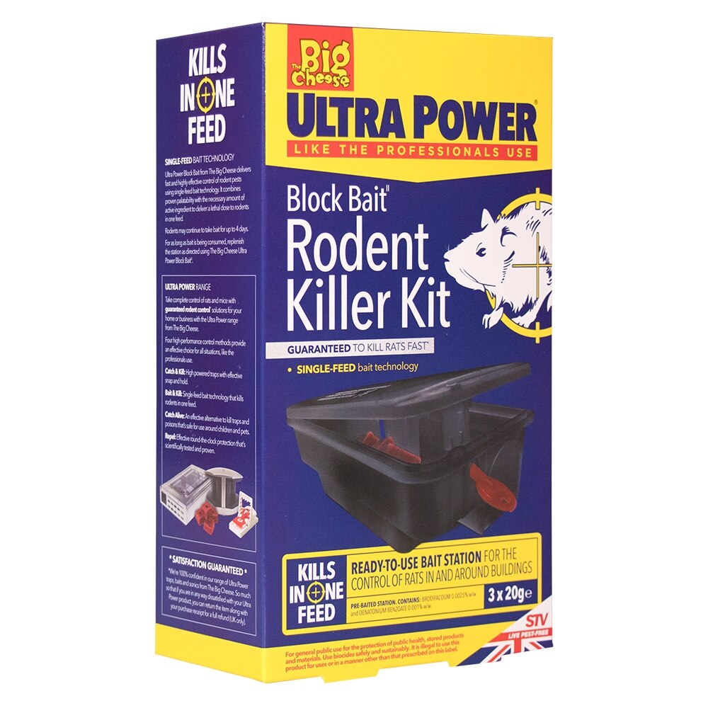 The Big Cheese - Block Bait Rodent Killer Pest Control Kit - Image 3