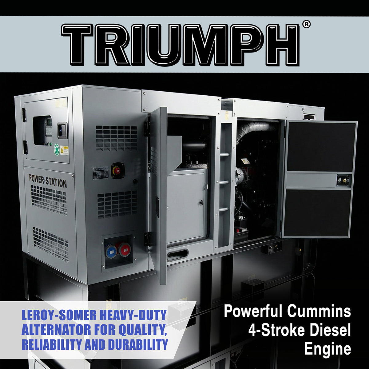 Triumph 110kVA 88kW 400V 3 Phase Diesel Water-Cooled Generator Set