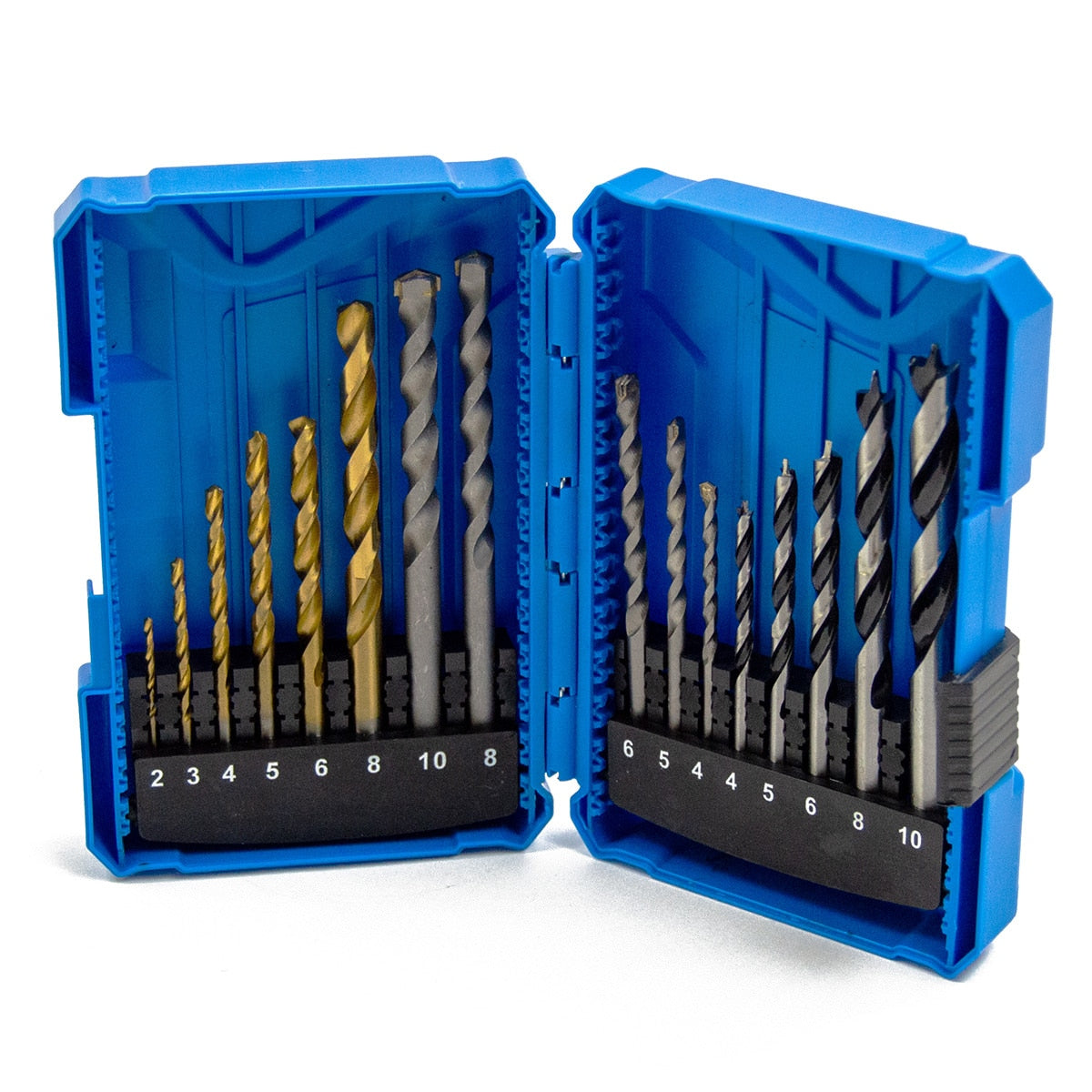 Wolf Trade 16 Piece Wood / Masonry / HSS Drill Bit Set - Image 1