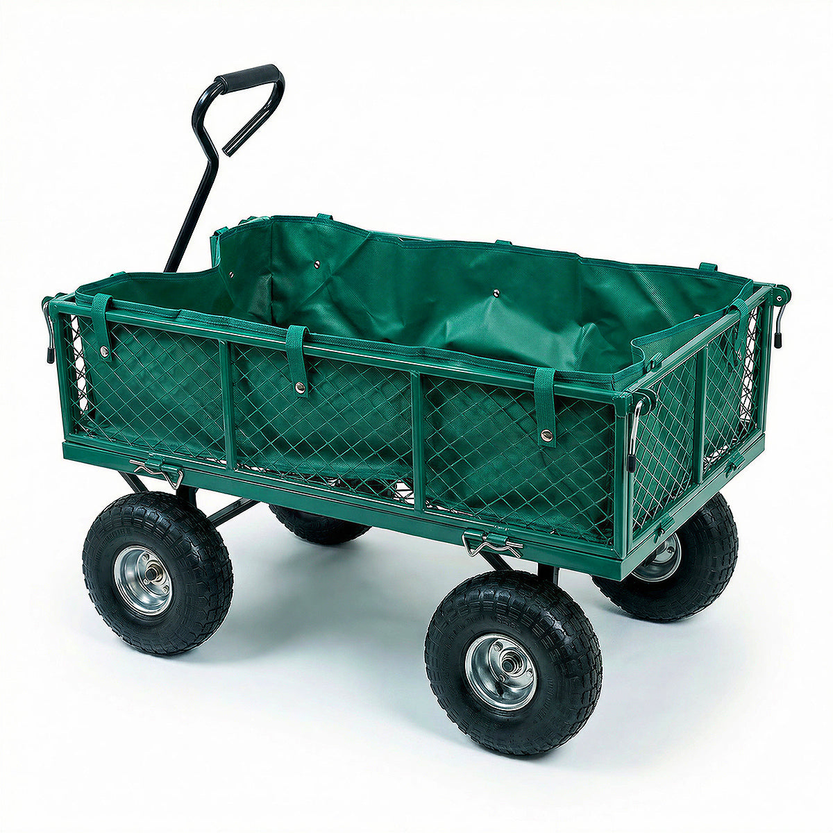 Wolf 200kg Heavy Duty Garden Cart Steel Mesh Trolley