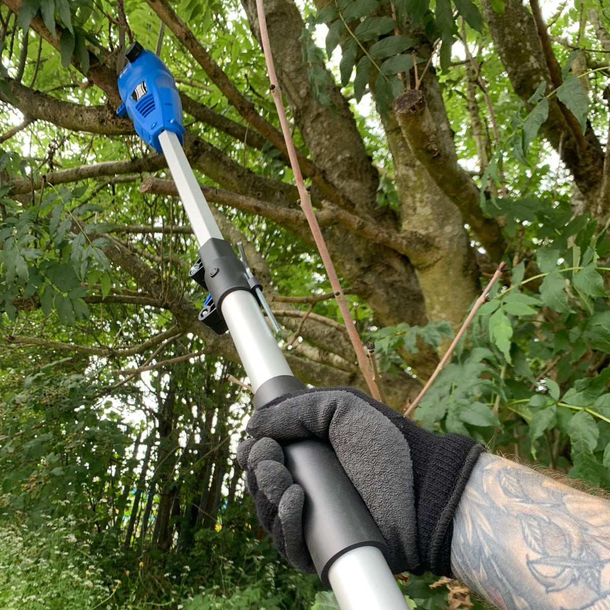 Bloggs 710w Electric Pole Chainsaw and Tree Pruner