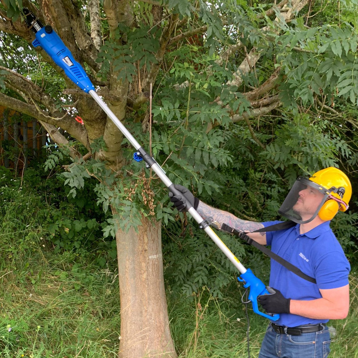 Bloggs 710w Electric Pole Chainsaw and Tree Pruner