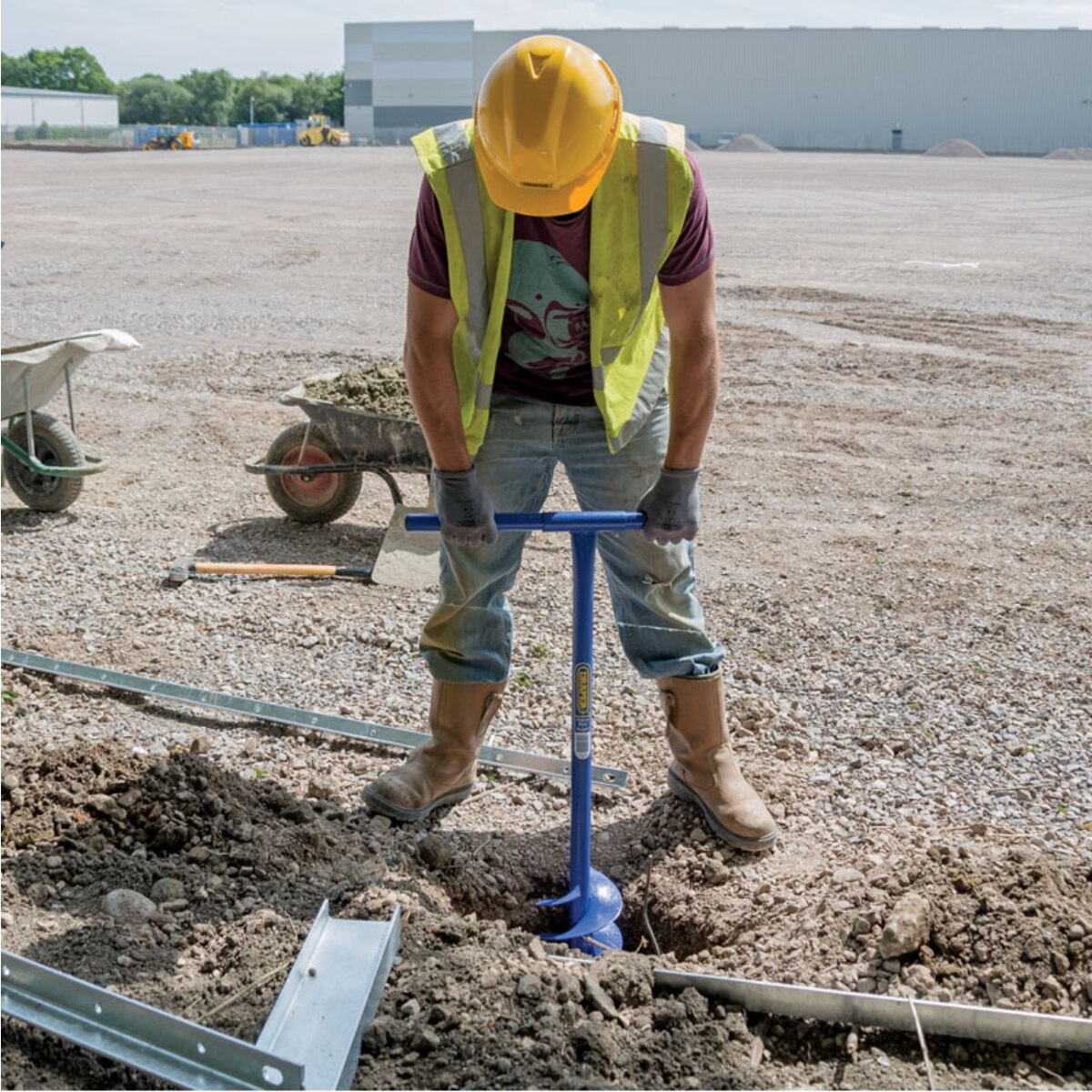 Draper 6" Fence Post Auger 1050 x 150mm - Image 5