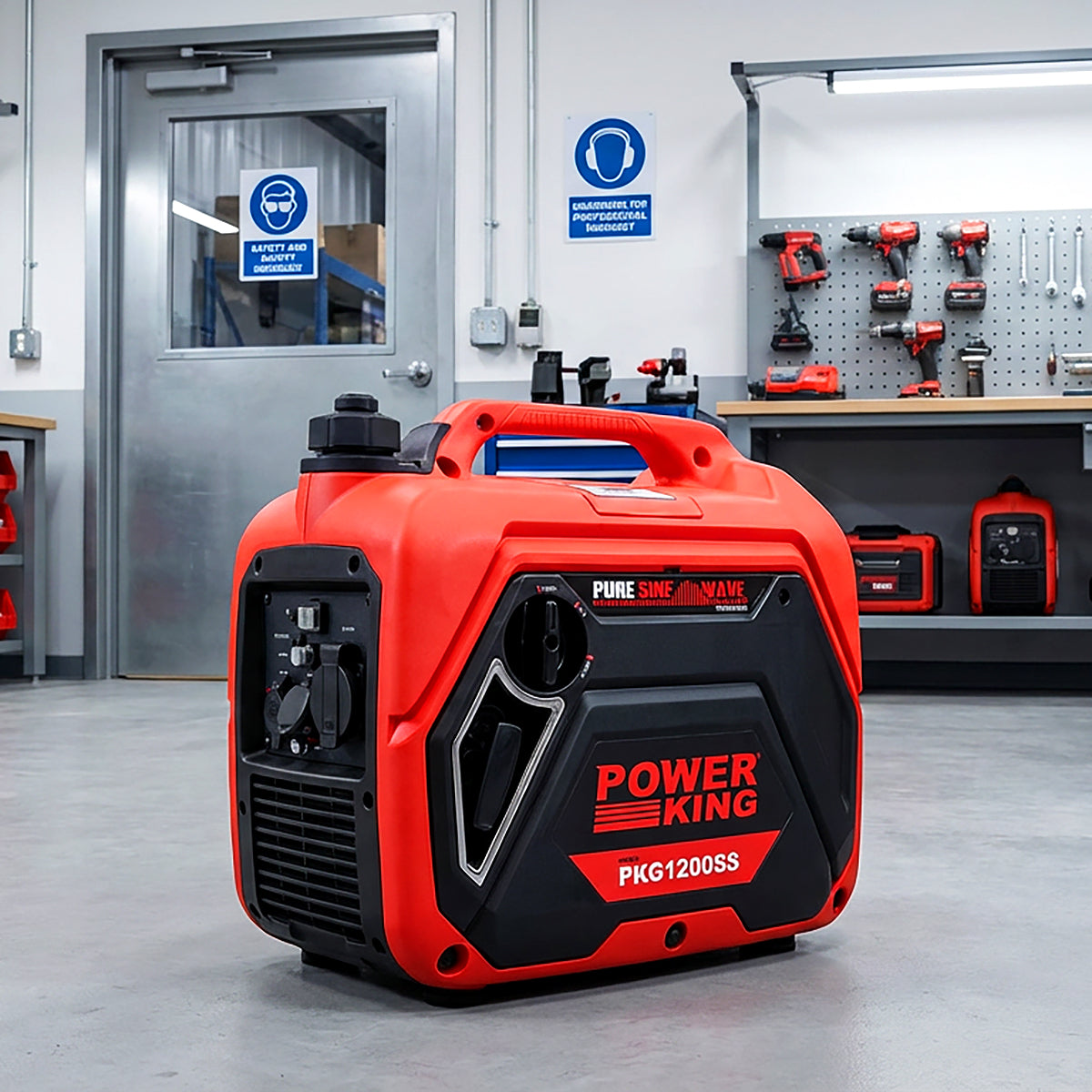 PowerKing 1050w 1.3kVA Silent Petrol Inverter Generator PKG1200SS