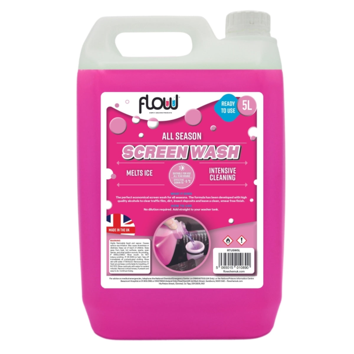 5L All Season Ready To Use Screen Wash - Image 1
