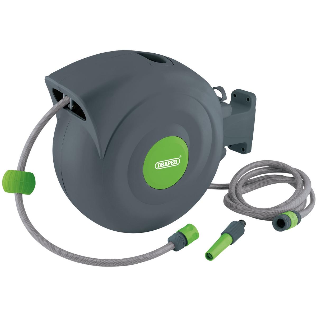 Draper Retractable Garden Hose Reel, 20m - Image 1