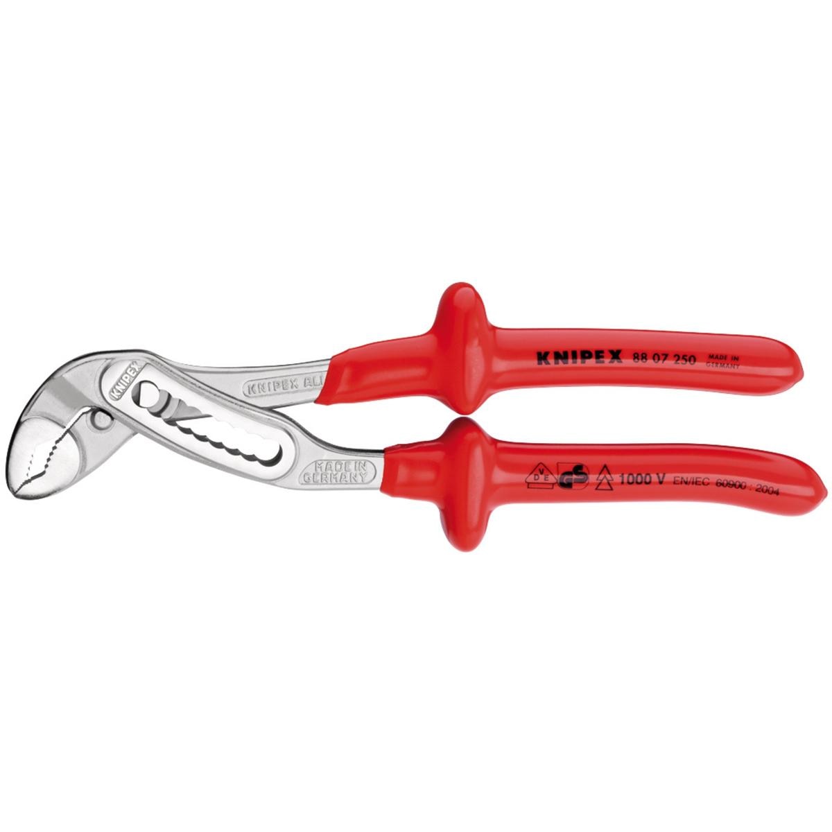 KNIPEX Alligator 88 07 250 Fully Insulated Waterpump Pliers, 250mm - Image 1