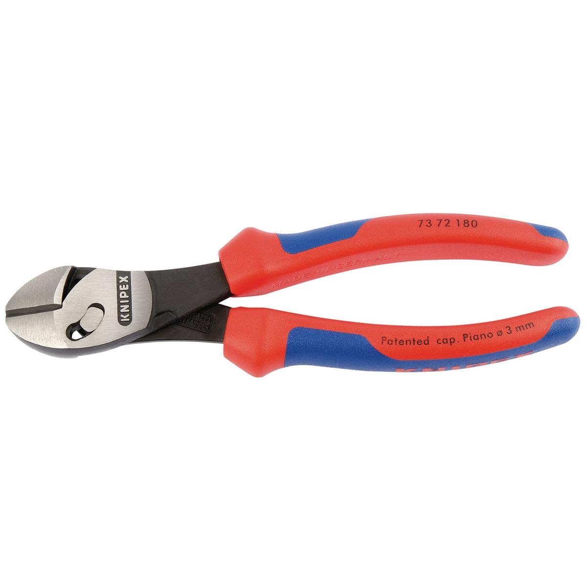 KNIPEX Twinforce 73 72 180 High Leverage Diagonal Side Cutters - Image 1