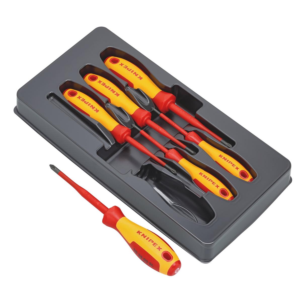 KNIPEX 00 20 12 V03 VDE Insulated Phillips/Pozidriv Screwdriver Set - Image 1