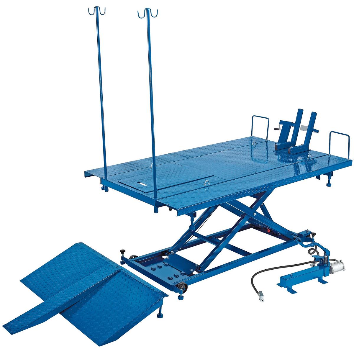 Draper Pneumatic/Hydraulic Motorcycle/ATV Small Garden Machinery Lift, 680kg - Image 1