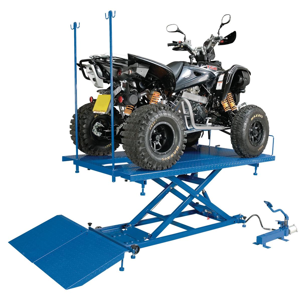 Draper Pneumatic/Hydraulic Motorcycle/ATV Small Garden Machinery Lift, 680kg - Image 2
