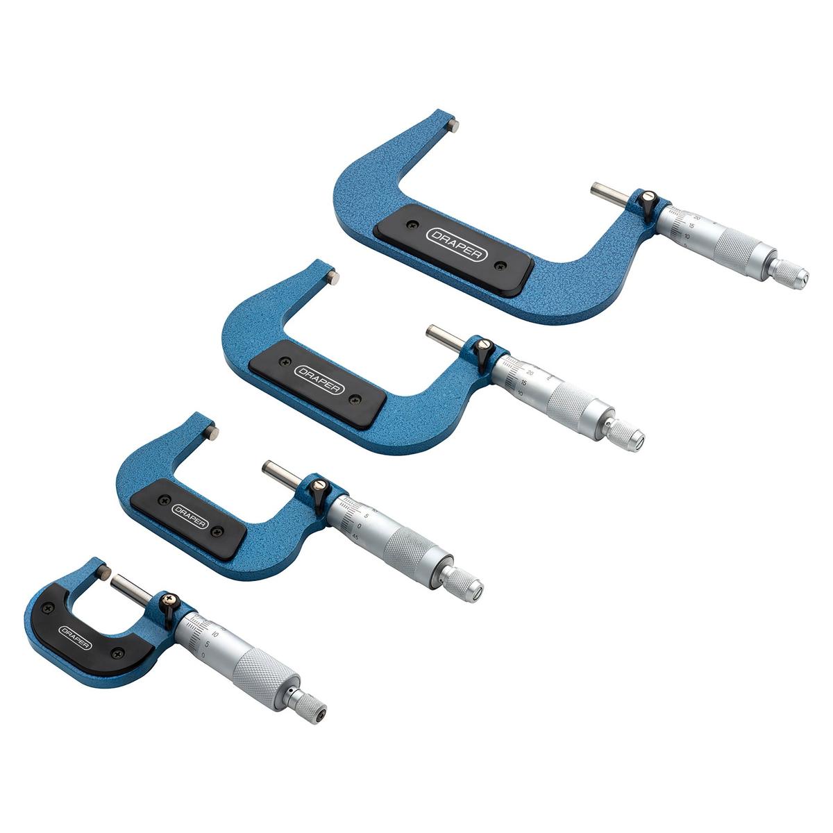 Draper Expert Metric External Micrometer Set (4 Piece) - Image 1