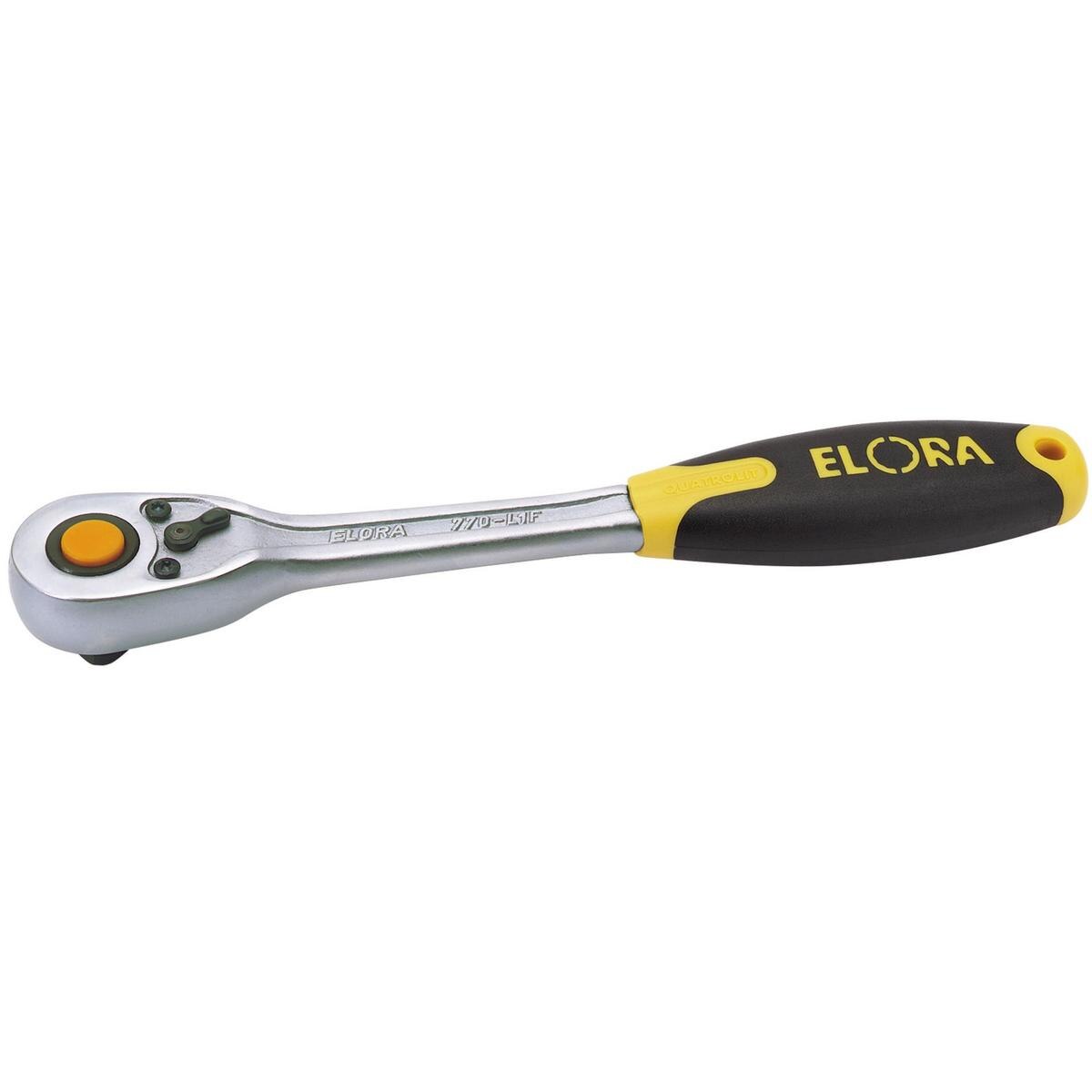Elora Quick Release Soft Grip Reversible Ratchet, 1/2" Sq. Dr., 270mm - Image 2