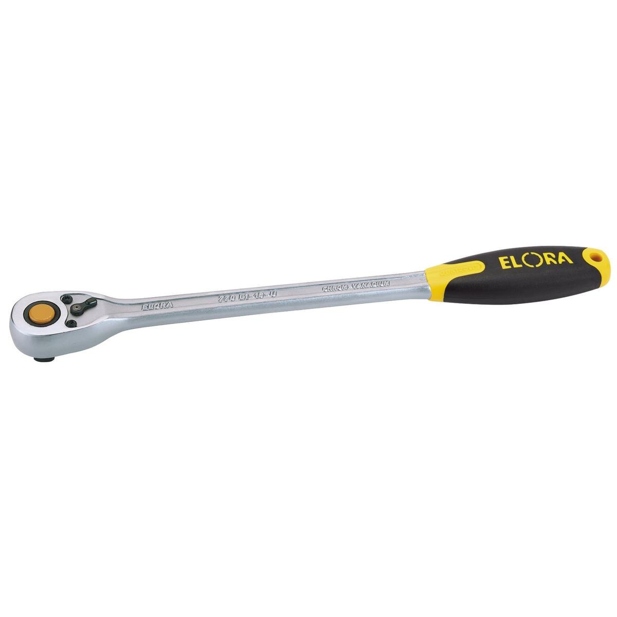 Elora Quick Release Soft Grip Reversible Ratchet, 1/2" Sq. Dr., 375mm - Image 2