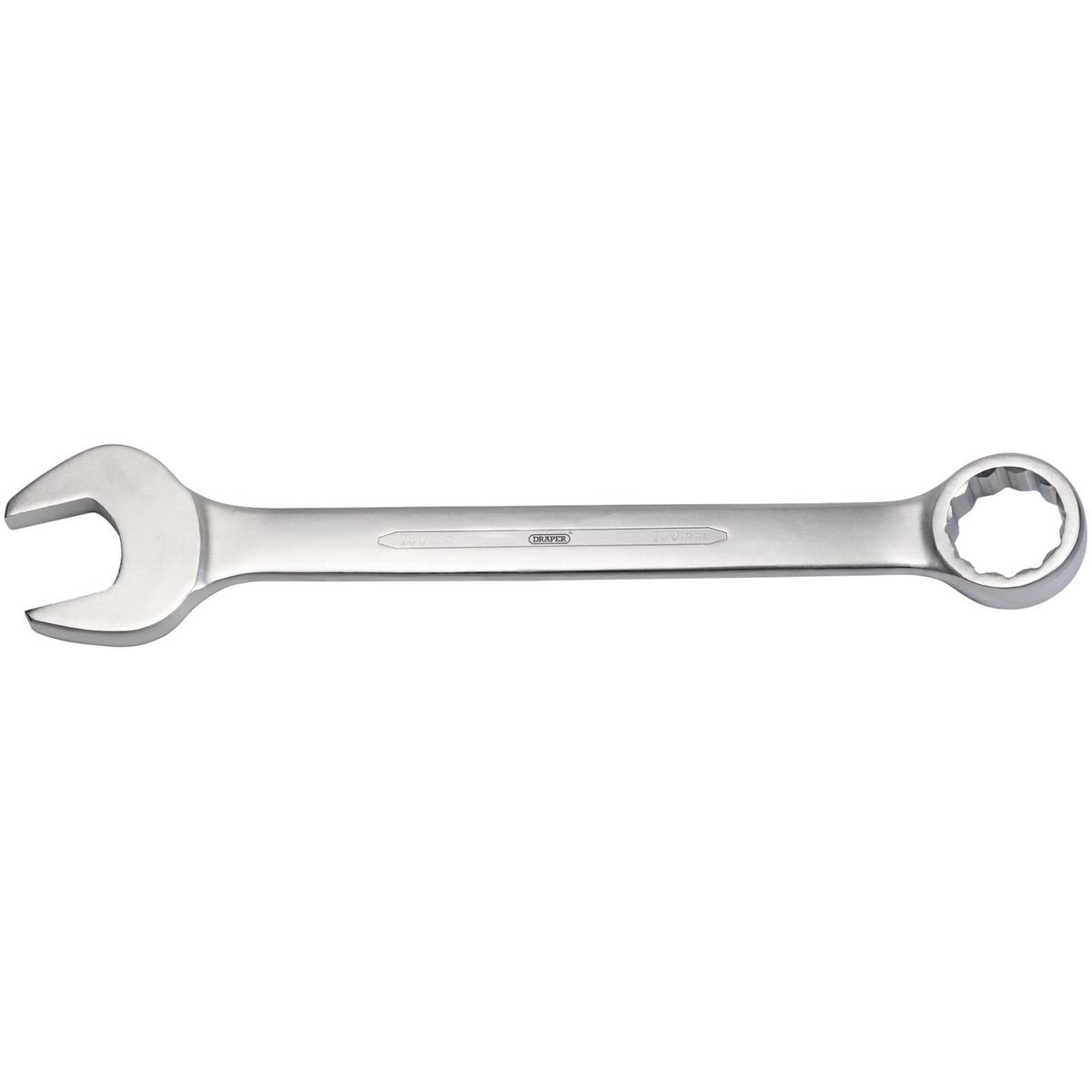 Draper Heavy Duty Long Pattern Metric Combination Spanner, 100mm - Image 1