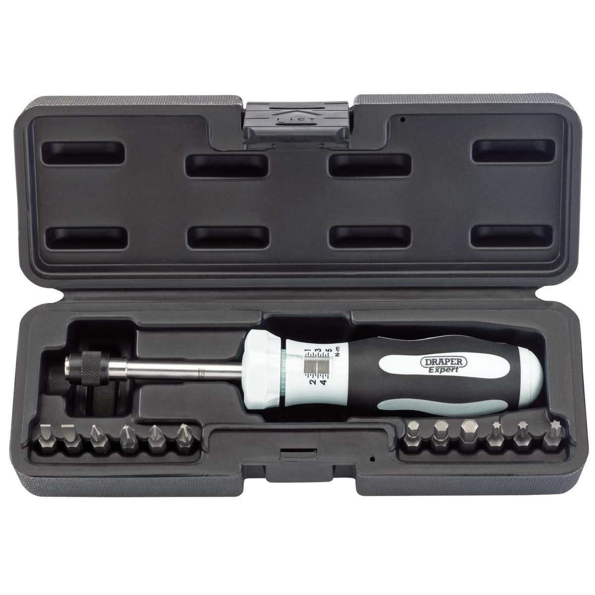 Draper Expert Torque Screwdriver Kit, 1 5Nm - Image 1