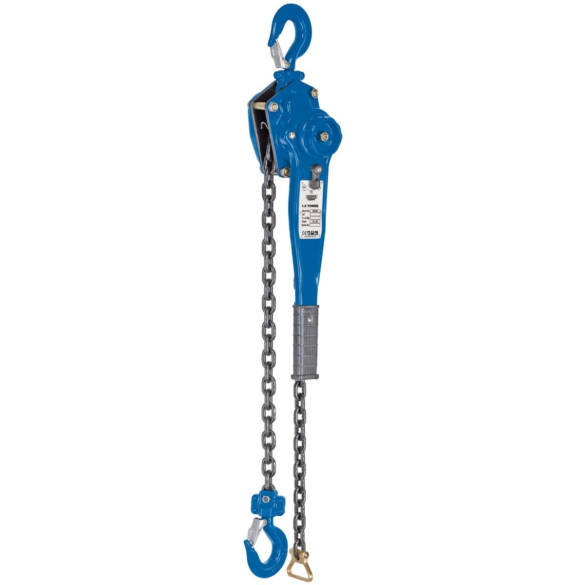 Draper Expert Chain Lever Hoist, 1.5 Tonne - Image 1