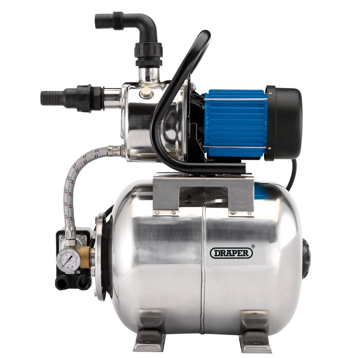 Draper Stainless Steel Booster Pump, 50L/min, 800W - Image 2