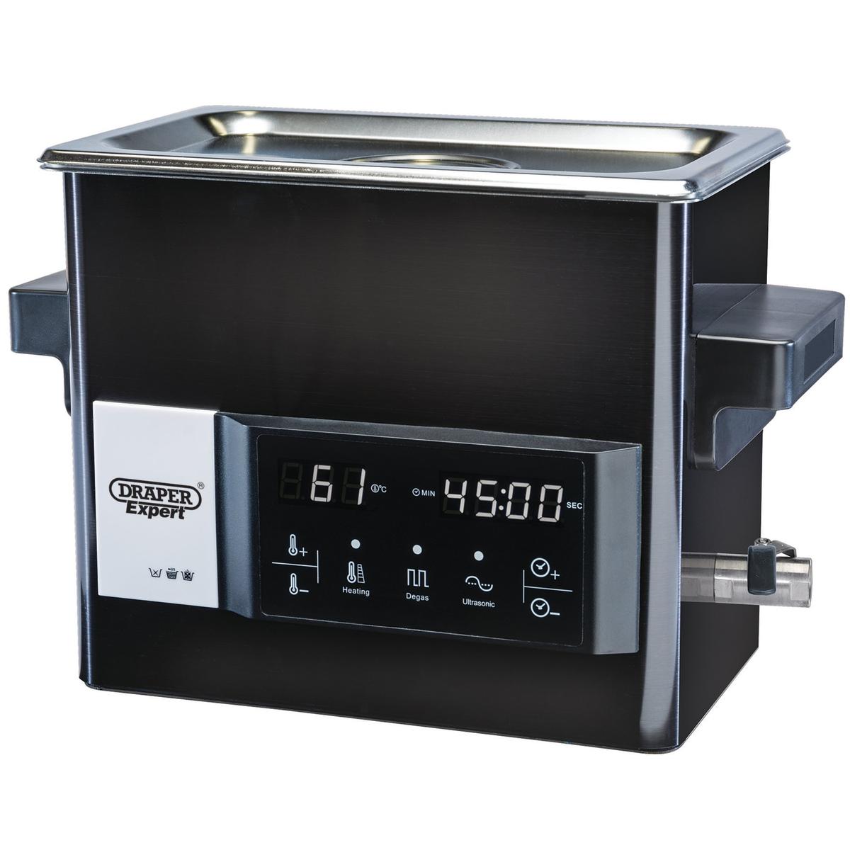 Draper Expert Ultrasonic Cleaning Tank, 9L - Image 1