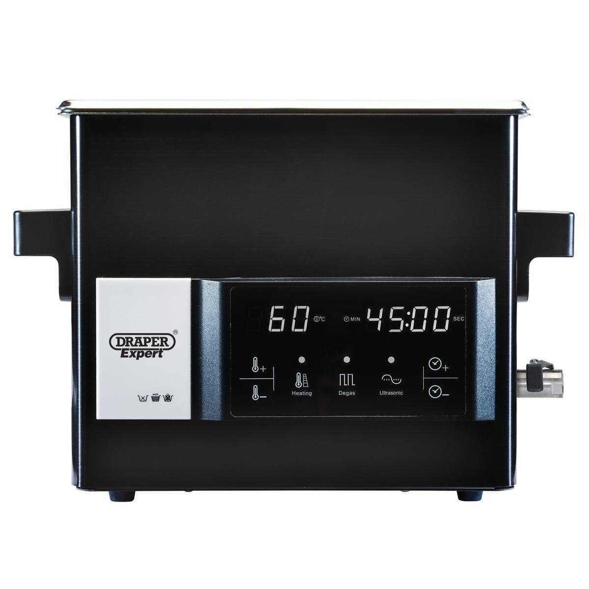 Draper Expert Ultrasonic Cleaning Tank, 9L - Image 2