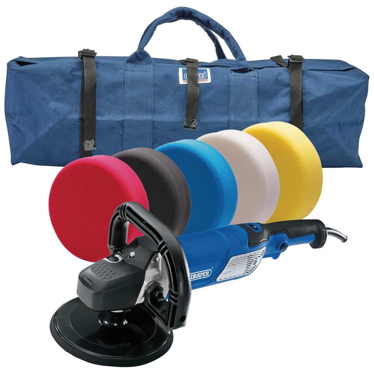 Draper Dual Function Polisher Kit, 180mm - Image 1